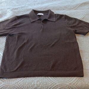 Free Assembly Wool Blend‎ Polo Shirt Large